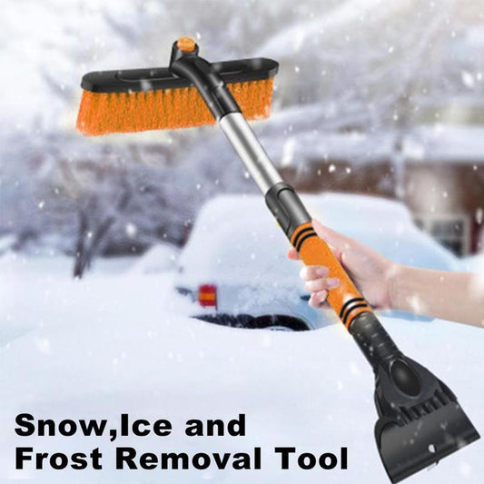 🚗 Extendable Car Snow Brush & Ice Scraper ❄️ | Detachable Windshield Cleaning Tool with Foam Handle 🧹