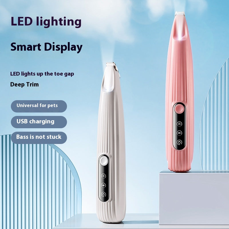 )  🐾 LED Pet Paw Trimmer ✂️ | Rechargeable Electric Grooming Clipper for Dogs & Cats 🐶🐱