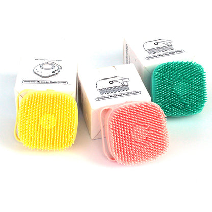 🐶 Silicone Pet Bath Brush 🛁 | Shampoo Dispenser & Massage Grooming Comb for Dogs & Cats 🐱✨