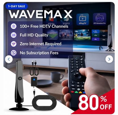 WaveMax - 100+ TV Channels, No Monthly Fees