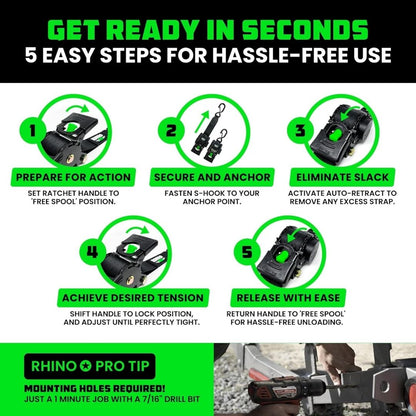 🔥 Selling Fast 50% OFF 🎁 Perfect Gift - Retractable Ratchet Strap ( 2026 Upgraded Edition )
